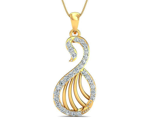 Swan Diamond Pendant - Jewelslane