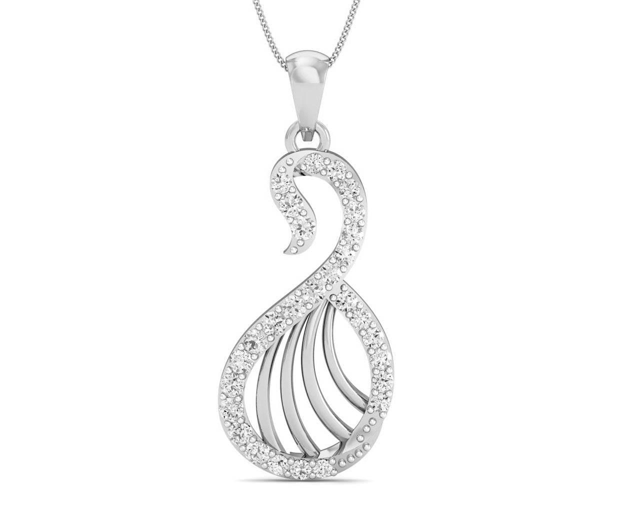 Swan Diamond Pendant - Jewelslane