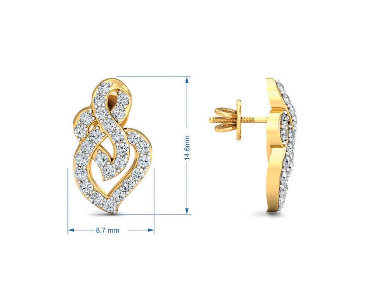 Tacy Diamond Earrings - Jewelslane