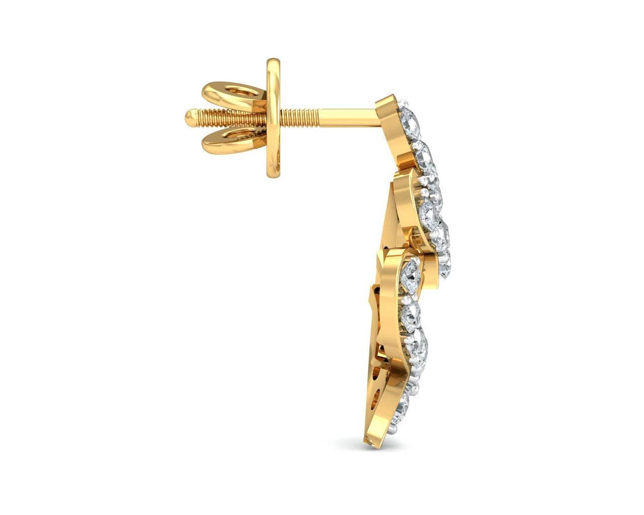 Talia Diamond Earrings - Jewelslane