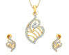 Talia Round Brilliant Diamond Pendant Set - Jewelslane