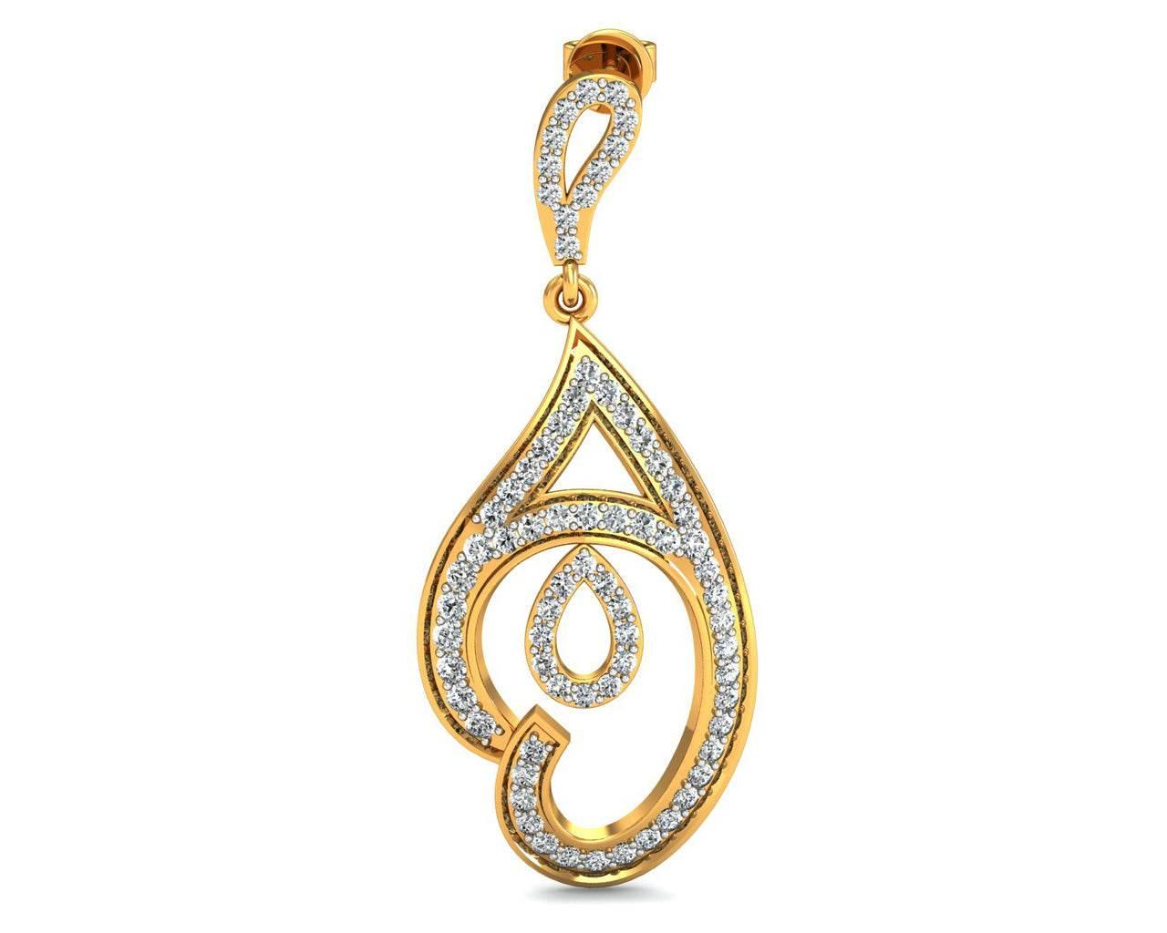 Tamira Long Diamond Earrings - Jewelslane