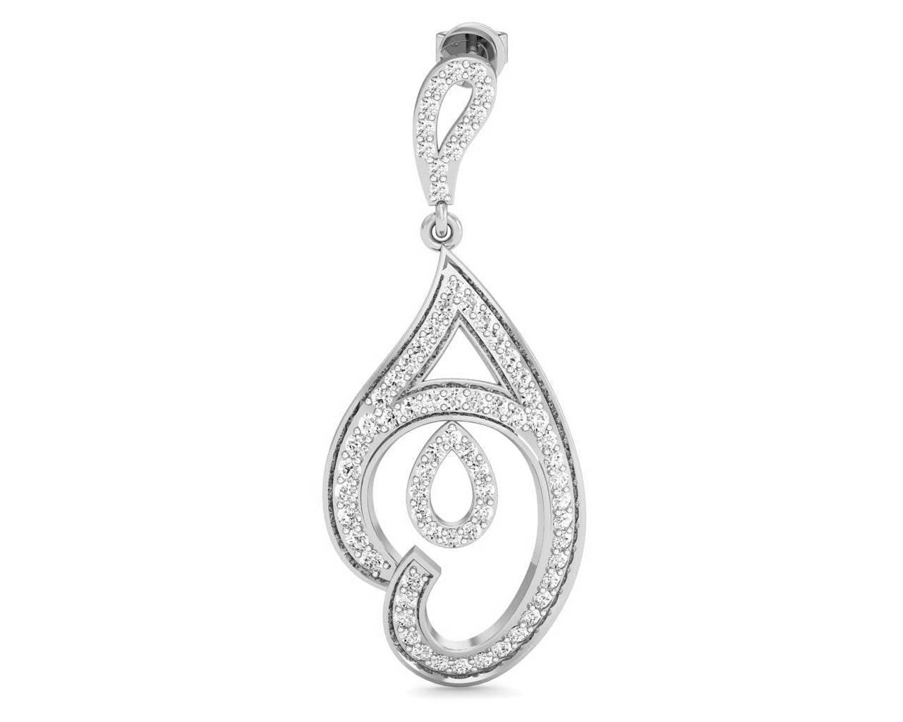 Tamira Long Diamond Earrings - Jewelslane