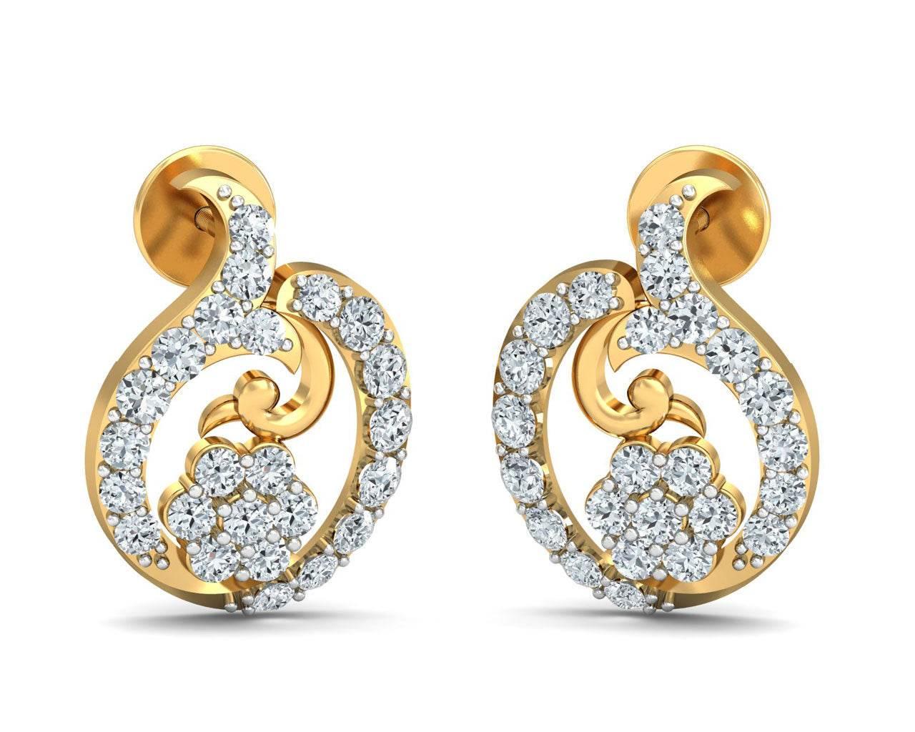 Tania Diamond Earrings - Jewelslane