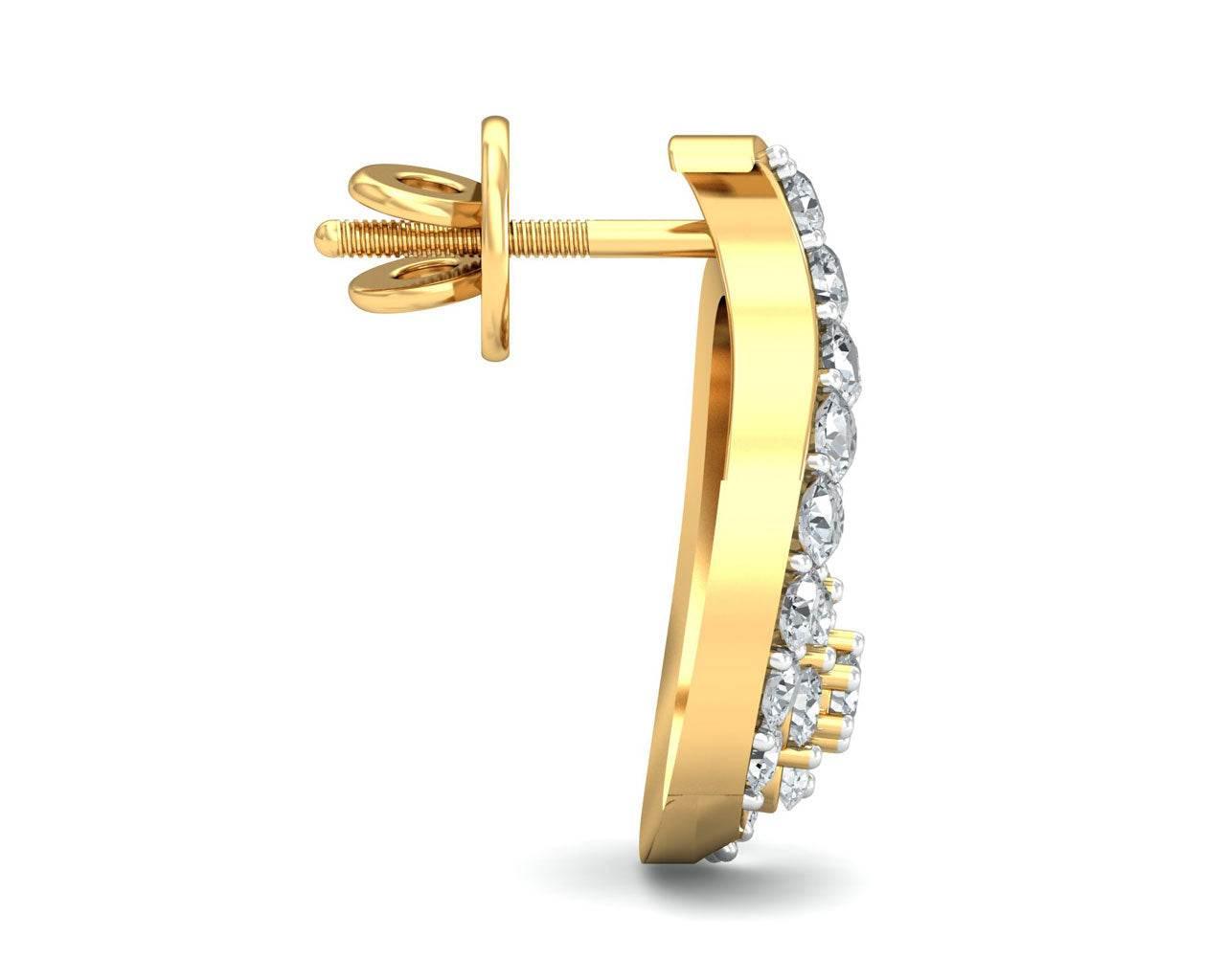 Tania Diamond Earrings - Jewelslane