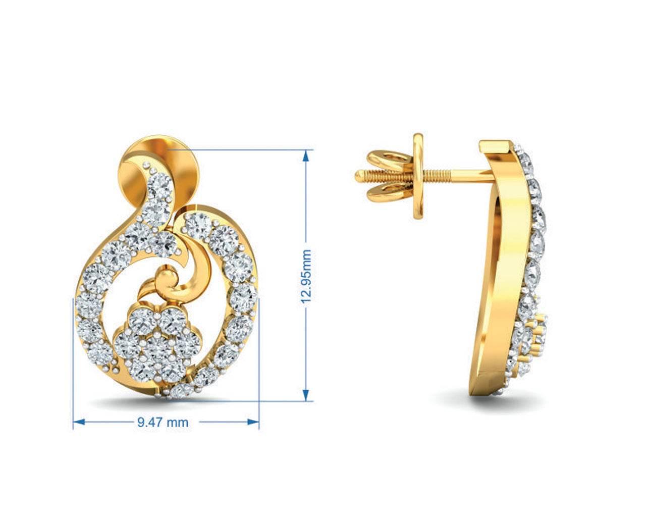 Tania Diamond Earrings - Jewelslane