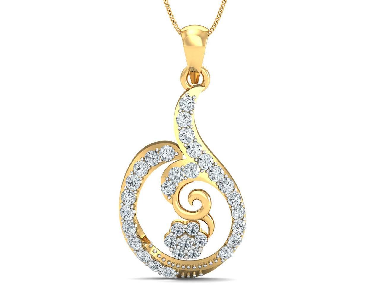 Tania Diamond Pendant - Jewelslane