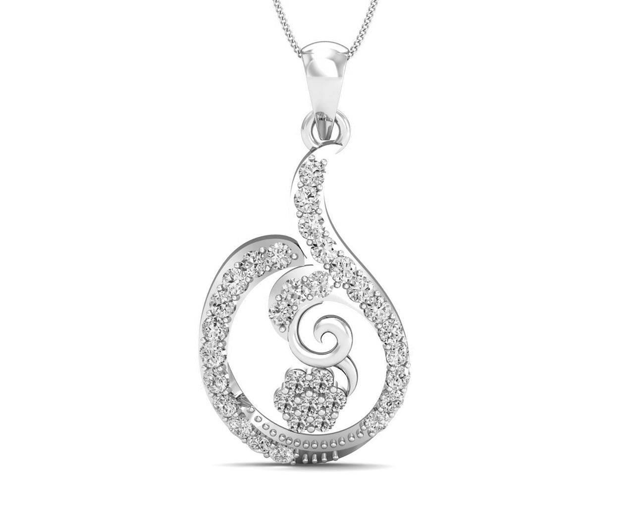Tania Diamond Pendant - Jewelslane