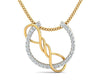 Tanya Diamond Pendant in Gold - Jewelslane