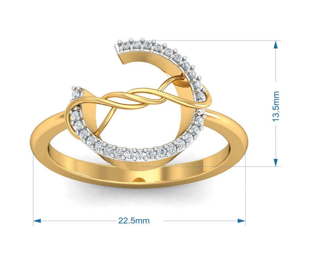 Tanya Diamond Pendant set in Gold - Jewelslane