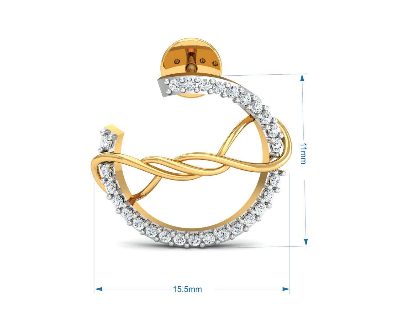 Tanya Diamond Pendant set in Gold - Jewelslane