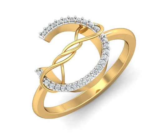 Tanya Diamond Ring in Gold - Jewelslane