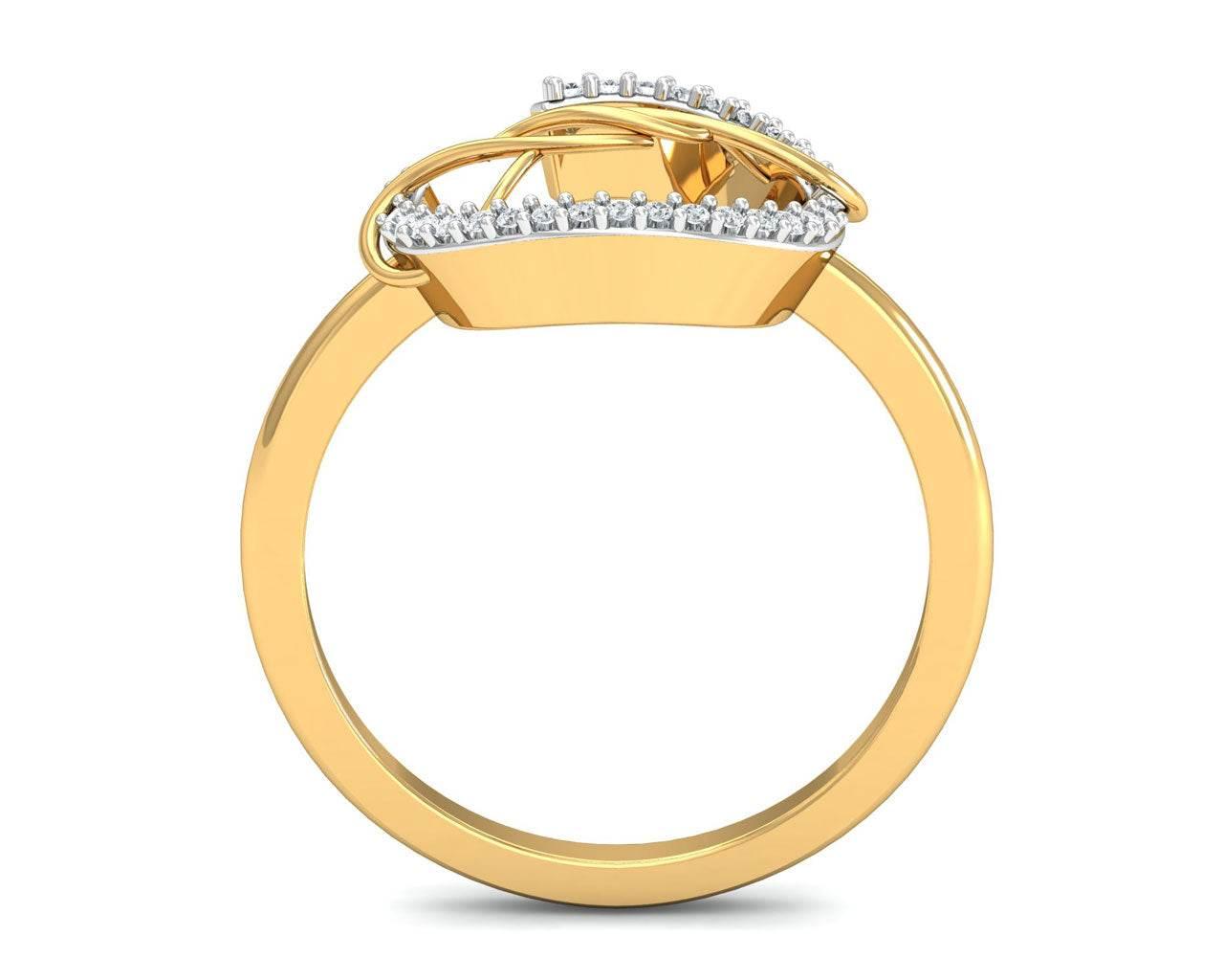 Tanya Diamond Ring in Gold - Jewelslane