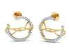 Tanya Gold Diamond Earrings - Jewelslane