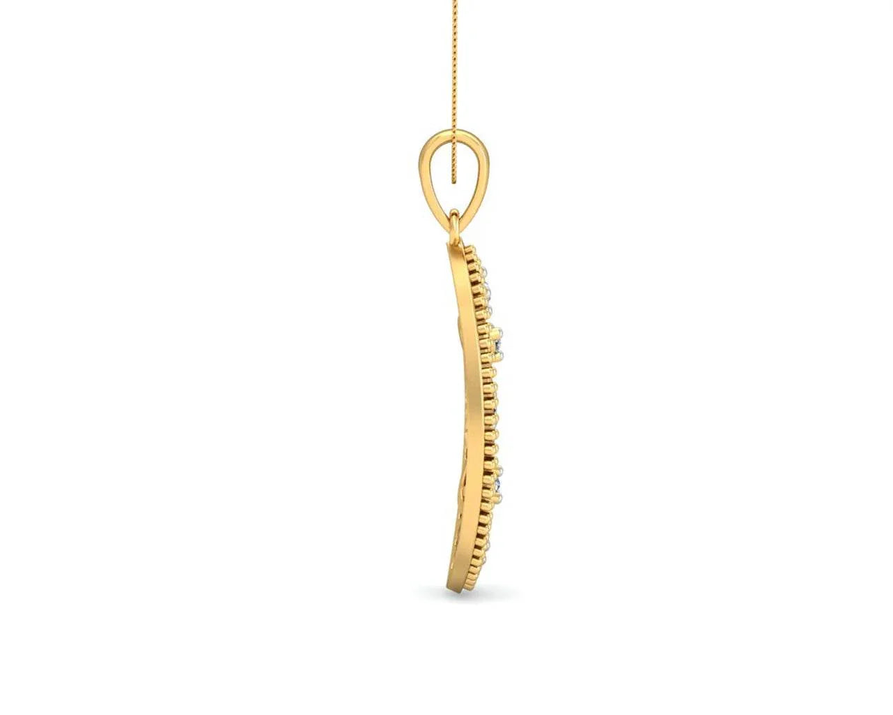 Tara Diamond Pendant In Gold - Jewelslane
