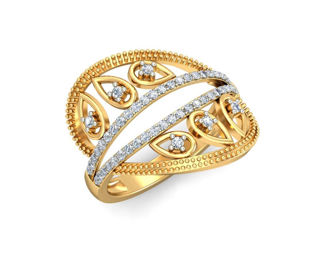 Tara Diamond Ring In Gold - Jewelslane