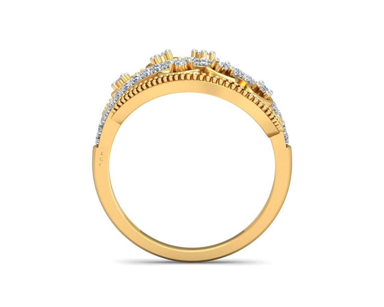 Tara Diamond Ring In Gold - Jewelslane