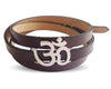 Trendy Leather Wrap Om Bracelet - Jewelslane