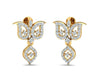 ULa Certified Diamond Earrings in Hallmarked Gold - Jewelslane