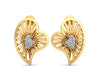 Urith Heart Earring in Gold with diamonds - Jewelslane
