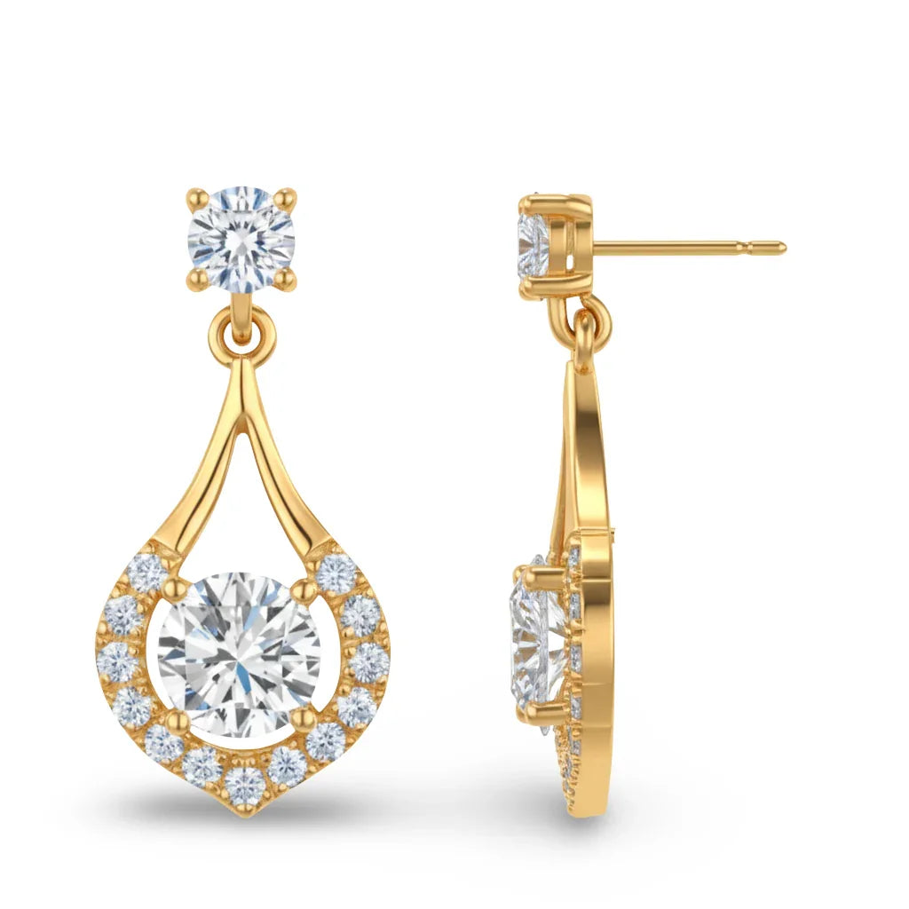 Vala Lab Diamond Solitaire Earrings