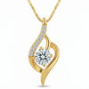 Valencia Lab Diamond Solitaire Pendant - Jewelslane