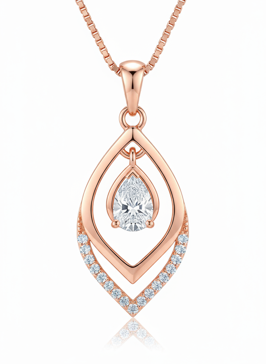 Valentina Lab Diamond Solitaire Pendant - Jewelslane