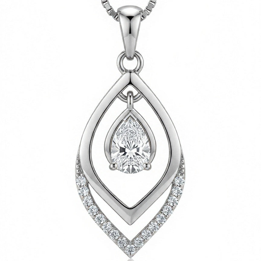 Valentina Lab Diamond Solitaire Pendant - Jewelslane