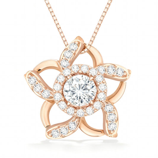 Valerie Lab Diamond Solitaire Pendant - Jewelslane