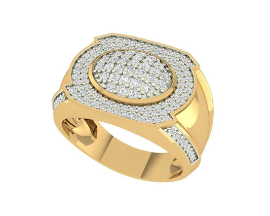 Vance Diamond Gents ring in gold - Jewelslane
