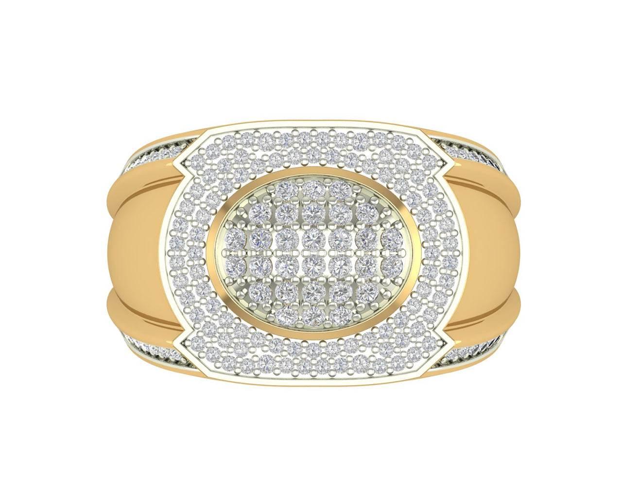 Vance Diamond Gents ring in gold - Jewelslane