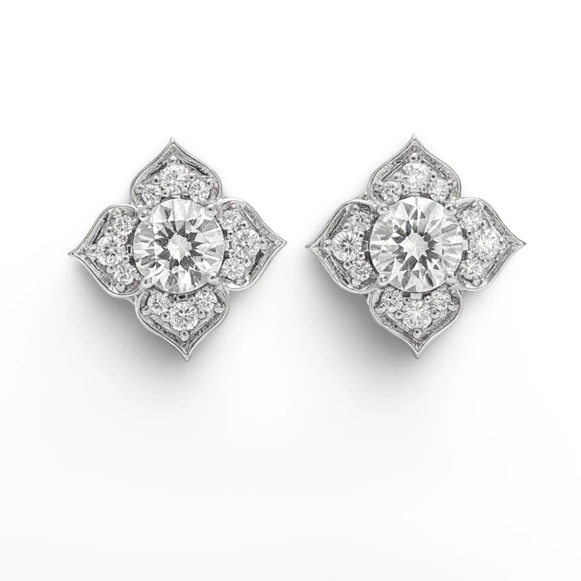 Vansha Lab Diamond Solitaire Earrings - Jewelslane