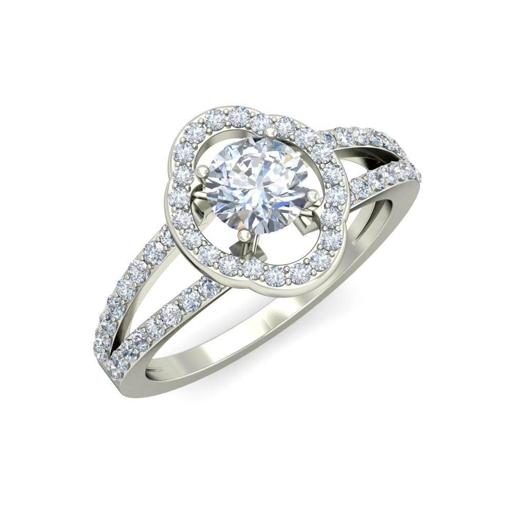 Venice Lab Diamond Solitaire Engagement Ring - Jewelslane