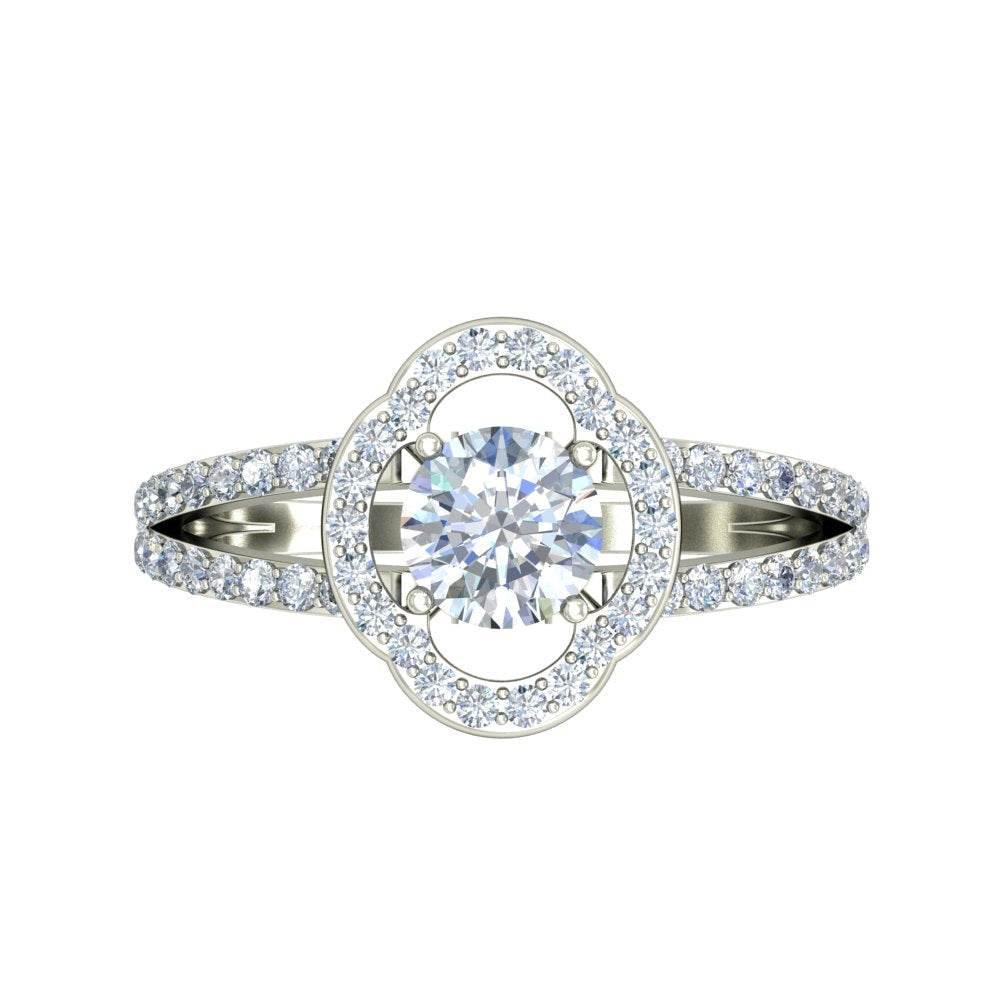 Venice Lab Diamond Solitaire Engagement Ring - Jewelslane