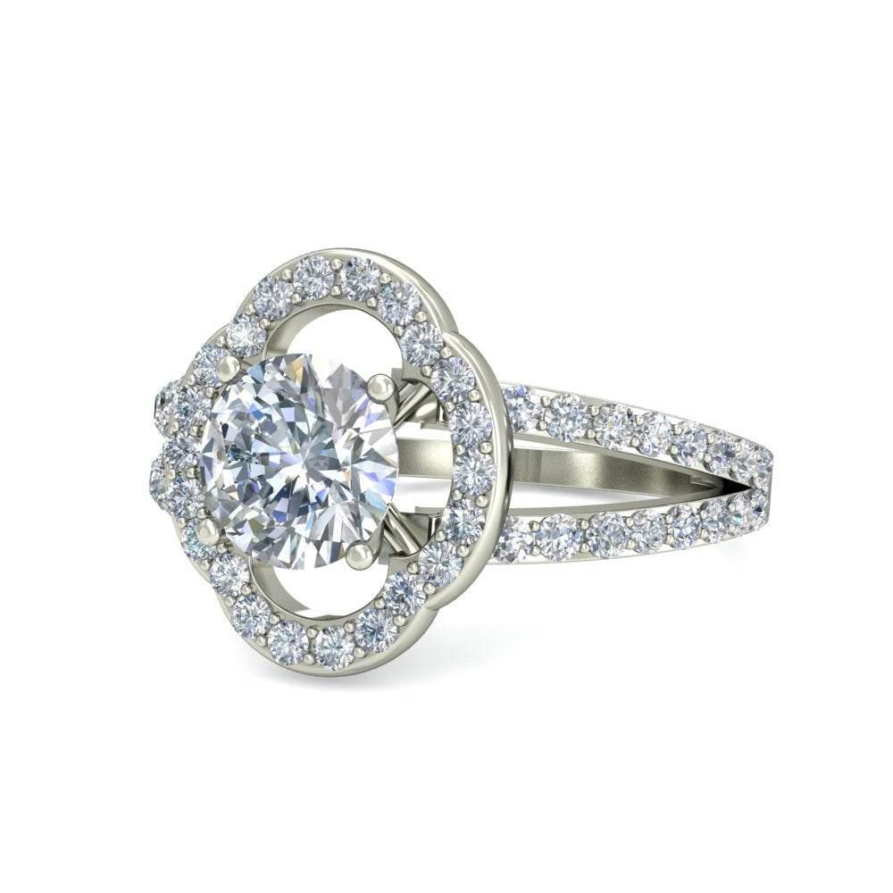 Venice Lab Diamond Solitaire Engagement Ring - Jewelslane