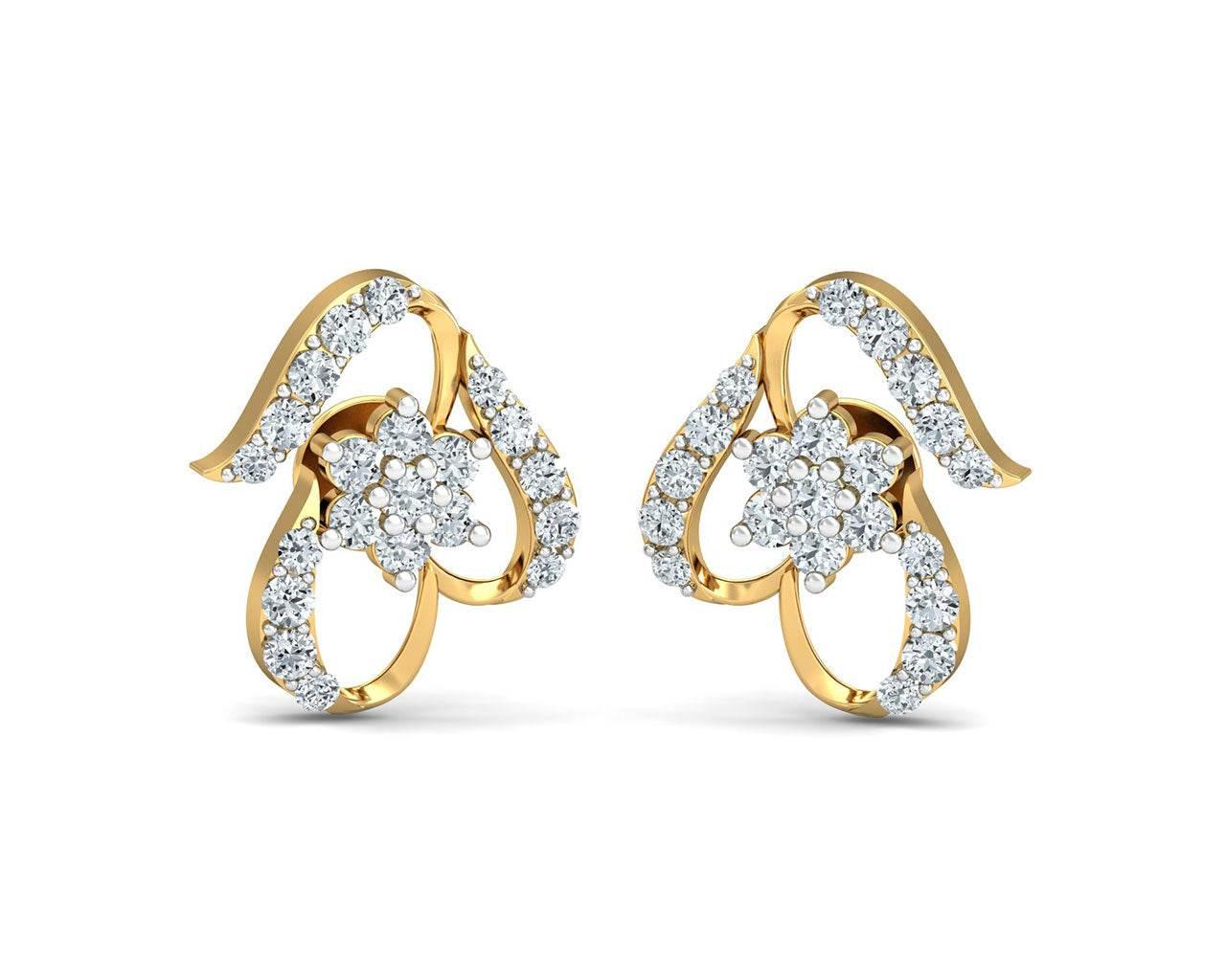 Vera Diamond Earrings in Gold - Jewelslane