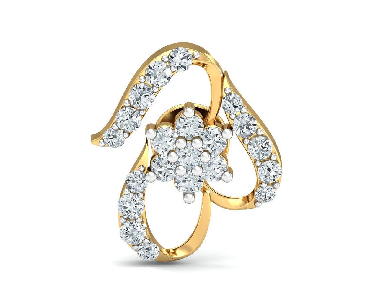 Vera Diamond Earrings in Gold - Jewelslane