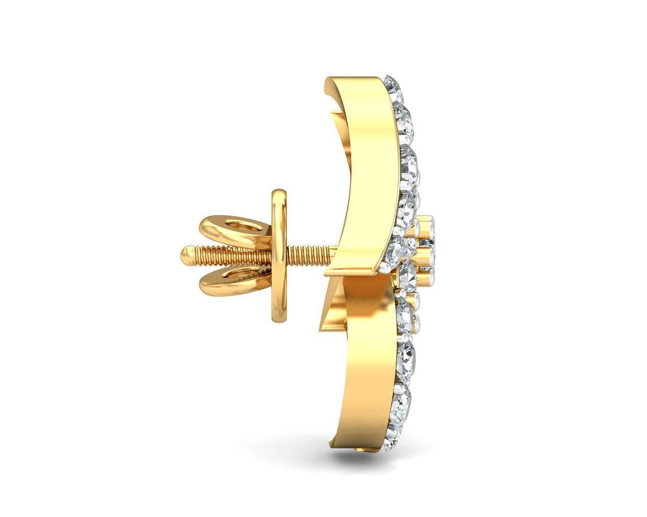 Vera Diamond Earrings in Gold - Jewelslane