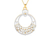 Vikki Diamond Pendant & Earrings set in gold - Jewelslane