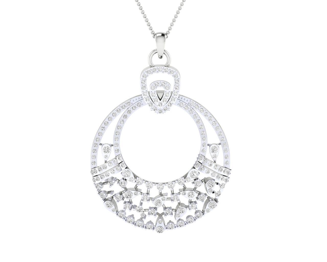 Vikki Diamond Pendant & Earrings set in gold - Jewelslane