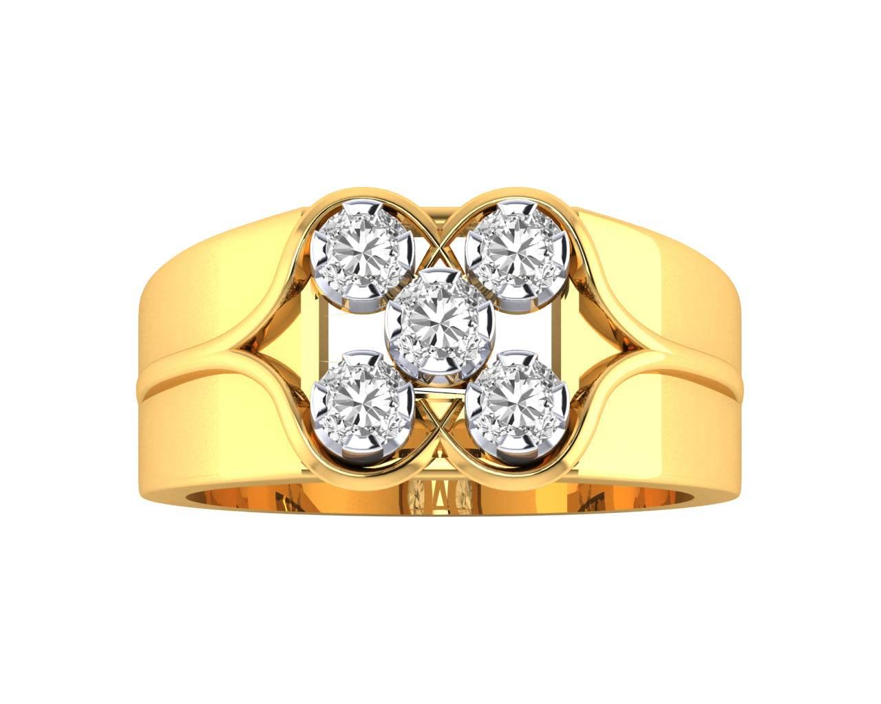 Vin diamond ring in 18k Gold - Jewelslane