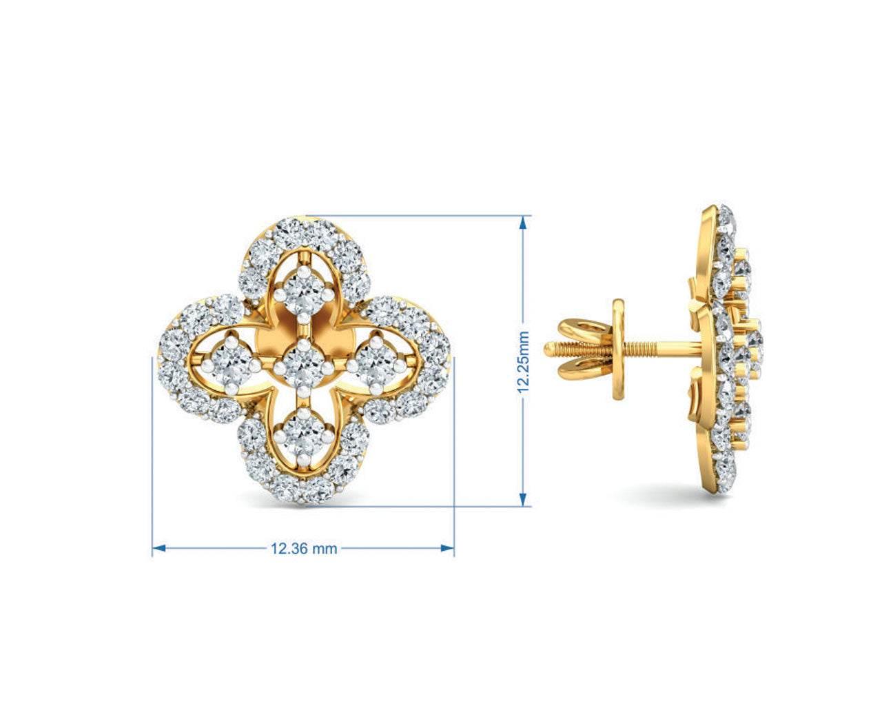 Vina Diamond Earstuds - Jewelslane