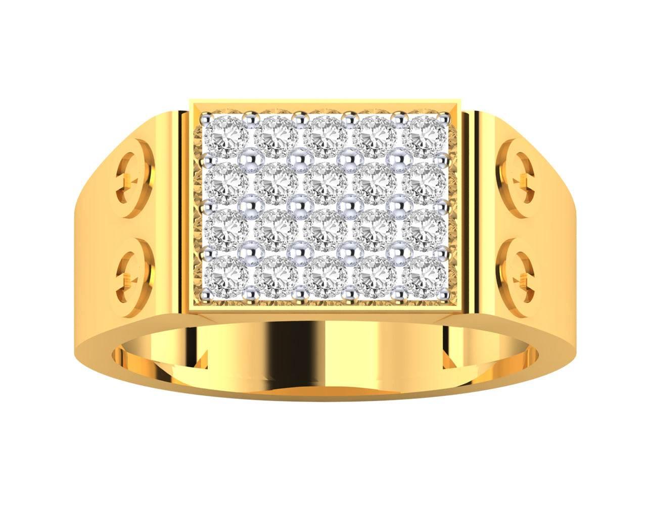 Walter Gents diamond ring in 18k Gold - Jewelslane