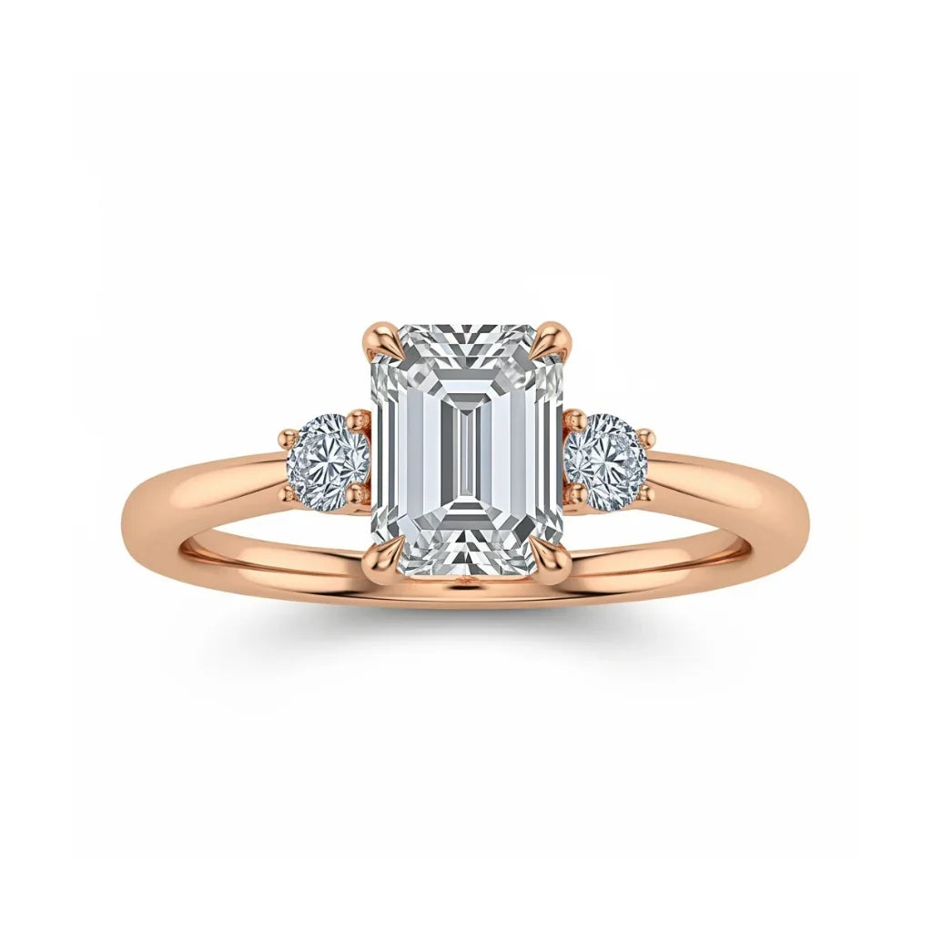 Weni Emerald Cut Lab Diamond Ring - Jewelslane