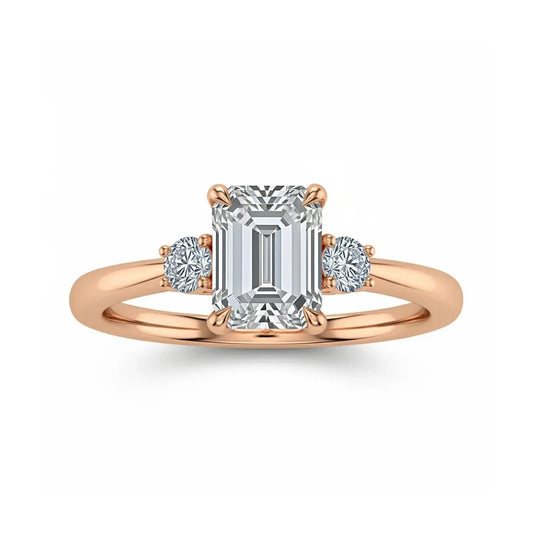 Weni Emerald Cut Lab Diamond Ring - Jewelslane