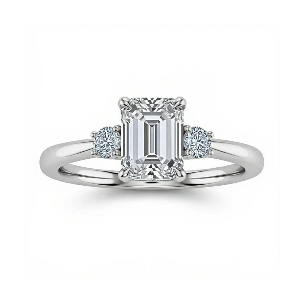 Weni Emerald Cut Lab Diamond Ring - Jewelslane