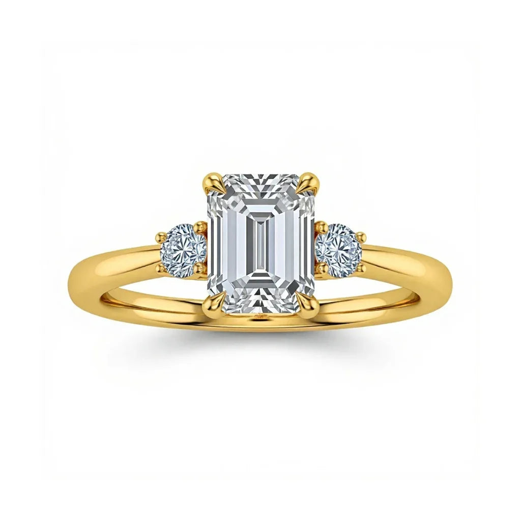 Weni Emerald Cut Lab Diamond Ring - Jewelslane