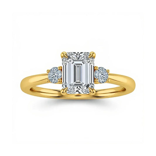 Weni Emerald Cut Lab Diamond Ring - Jewelslane