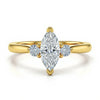 Wendi Marquise Shape Lab Diamond Solitaire Ring - Jewelslane