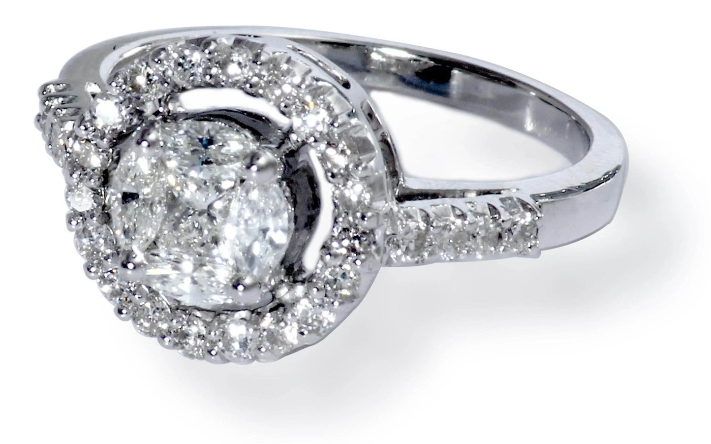 Diamond Solitaire look Ring - Jewelslane